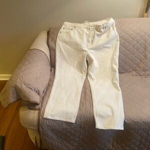 Abercrombie & Fitch Off-White '90s Straight Ultra High Rise Jeans